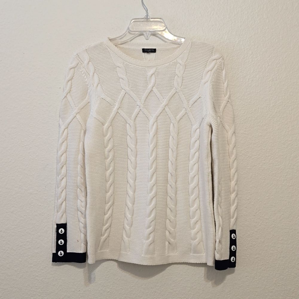 Talbots‎ cable knit sweater size medium (missing)